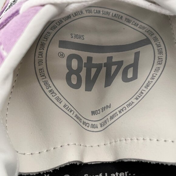 P448 Monza Sneaker Size EU 40 Suede Leather Upper Lavender Gum Sole - Picture 14 of 16